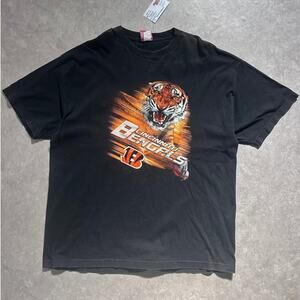 2000s Vintage Cincinnati Bengals Realism Black T Shirt Size XXL